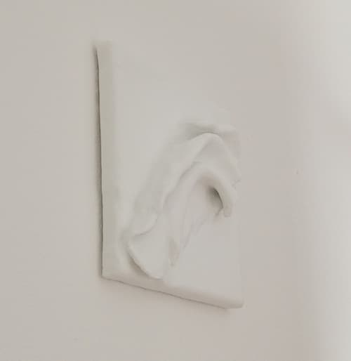 Comfort Zone Mini #01 — Strukturbild Weiß | Wall Sculpture in Wall Hangings by Reyku