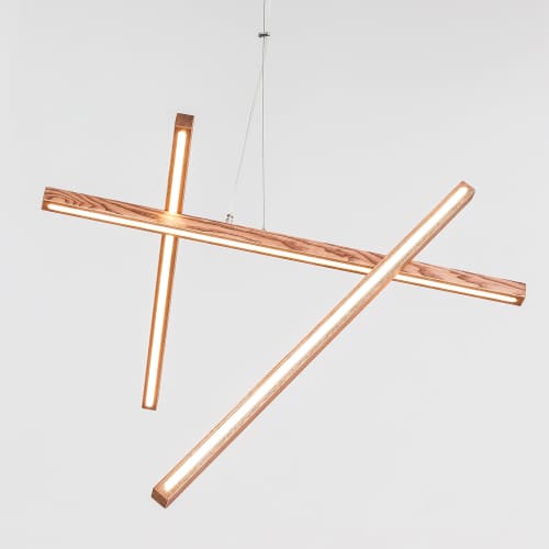 NEBULA chandelier | Chandeliers by Next Level Lighting. Item made of oak wood