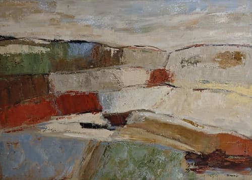 Territoires silencieux | Paintings by Sophie DUMONT.. Item composed of canvas in minimalism or contemporary style