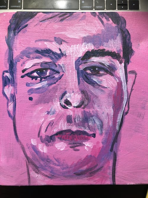 Pretty In Pink | Oil And Acrylic Painting in Paintings by Eric Farache Artist