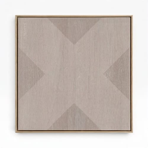Geo X in Clay by DSCVR Art Framed Canvas Wall Art | Prints in Paintings by ArtCollectiv