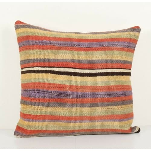 Vintage Tribal Kilim Pillow | Sham in Linens & Bedding by Vintage Pillows Store. Item made of cotton with fiber