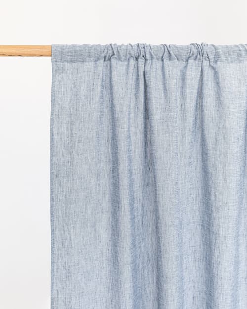 Rod Pocket Linen Curtain Panel (1 Pcs) | Curtains & Drapes by MagicLinen