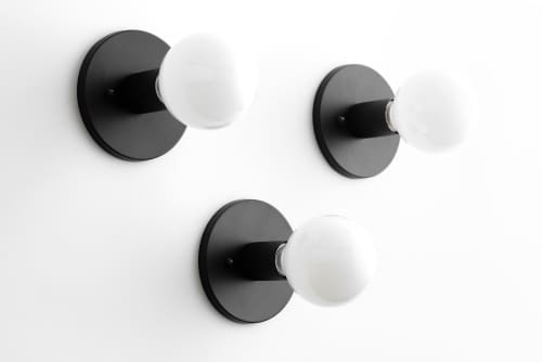 Minimalist Lighting - Model No. 2057 | Sconces by Peared Creation. Item made of brass with glass