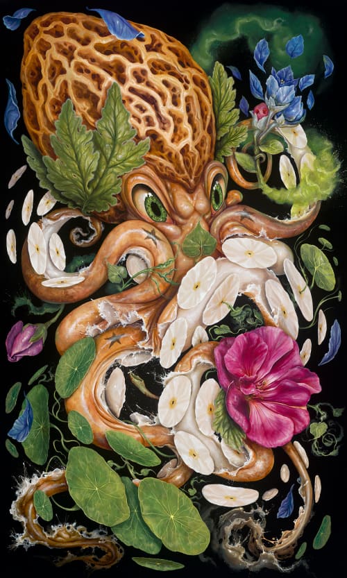 "The Octopus Gardener" | Prints by Greg "CRAOLA" Simkins. Item composed of paper