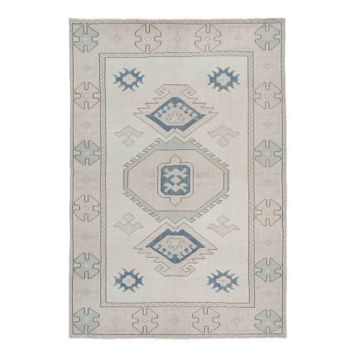 Vintage Hand Knotted Oversize Kars Rug - Bohemian Carpet | Area Rug in Rugs by Vintage Pillows Store. Item made of fiber