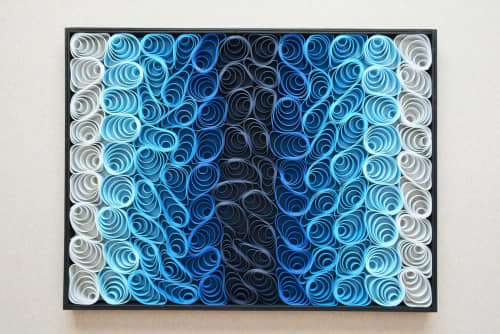 No. 16 Acoustic Diffuser Panel - Gradient Modern Abstract Wall Art | Wall Sculpture in Wall Hangings by Joseph Aurelius