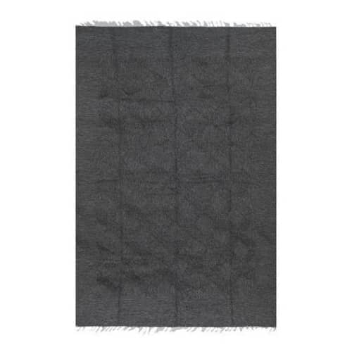 1970s Gray Anatolian Angora Siirt Blanket Rug 5'2'' X 7'5'' | Area Rug in Rugs by Vintage Pillows Store