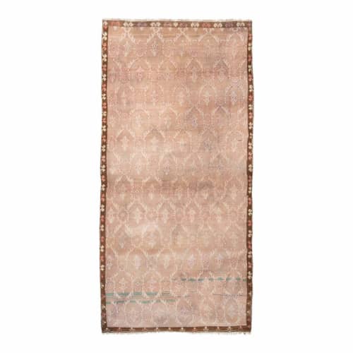 Vintage Turkish Oushak Handmade Antique Anatolian Rug | Area Rug in Rugs by Vintage Pillows Store. Item made of cotton with fiber