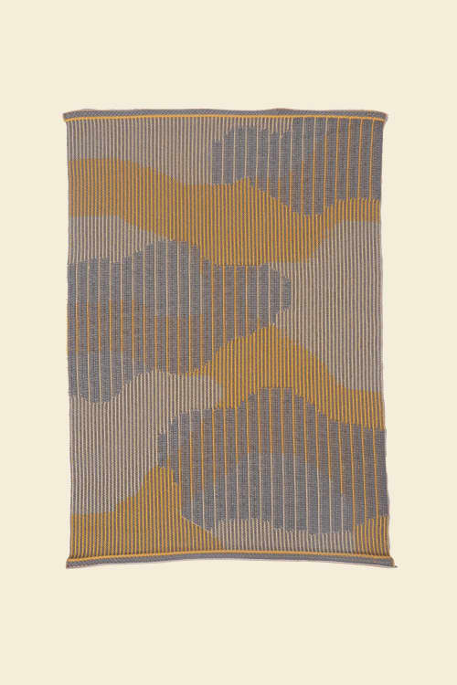 Organic Cotton Table Mat in Yellow | Coaster in Tableware by BOI. Item made of cotton compatible with contemporary style