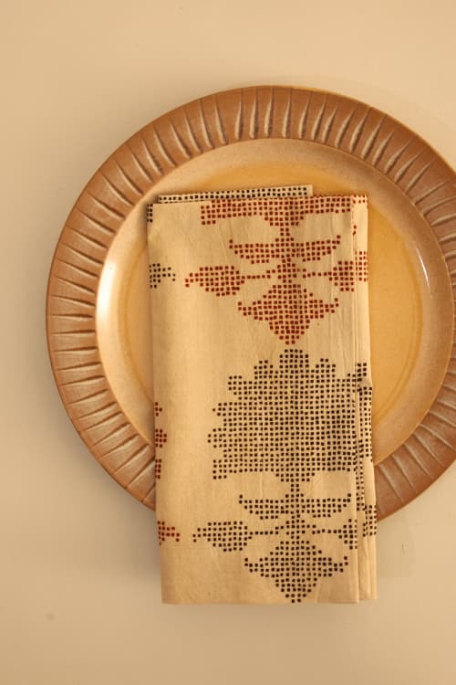 Timeless Tradition Kalamkari Napkins, Set of 4 | Linens & Bedding by Ninéh