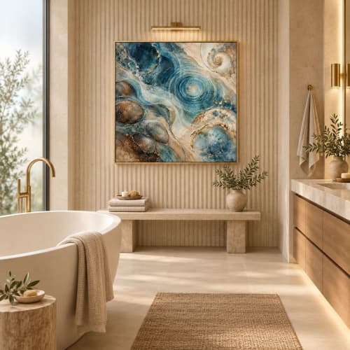 Water Remembers | Oil And Acrylic Painting in Paintings by Madame A. K. Selestan