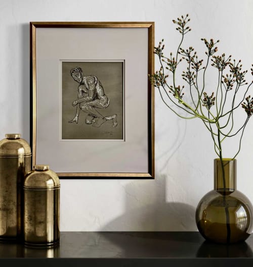 Hermes | Drawing in Paintings by John Velo Studio