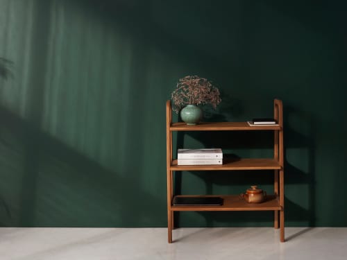 Montessori bookshelf, plywood bookshelf, Kids bookshelf | Book Case in Storage by Plywood Project. Item composed of oak wood in minimalism or mid century modern style