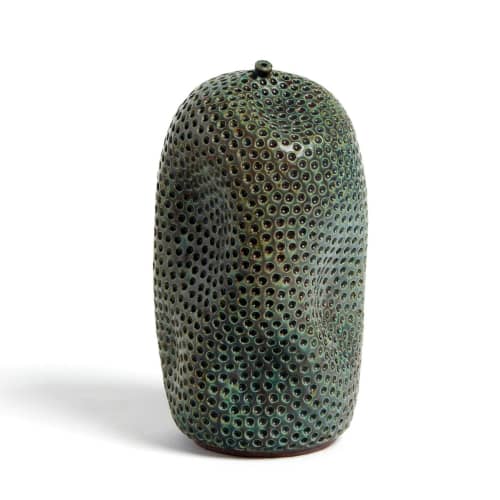 H: 11.5" w: 6.5" | Vase in Vases & Vessels by SKOBY JOE CERAMICS. Item made of stoneware