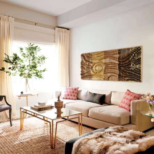 "Sunrise" Parametric Wood Wall Art Decor | Wall Sculpture in Wall Hangings by ArtMillWork Design