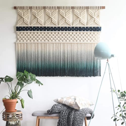 Large macrame wall hanging - MARIA | Wall Hangings by Rianne Aarts / Teddy and Wool Studio. Item composed of cotton and fiber