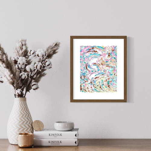 Spirit of Cacao Giclee Paper Print | Prints by Monika Kupiec Abstract Art. Item composed of paper