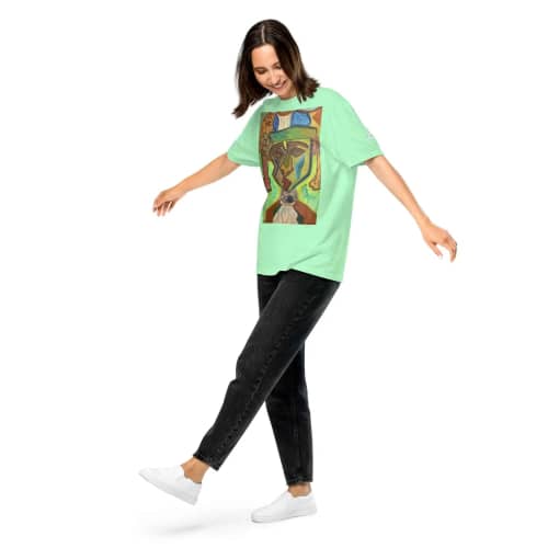 Unisex T-Shirt - Fragmented Soul - Cubist Figure Art | Work by Eman's Gallery
