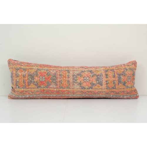 Anatolian Bedding Rug Pillow, Lumbar Pillow Cover, Ethnic | Sham in Linens & Bedding by Vintage Pillows Store. Item made of cotton with fiber