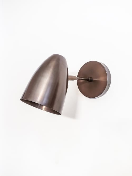 Adjustable Wall Sconce - Industrial Wall Light - Bronze | Sconces by Retro Steam Works. Item composed of metal