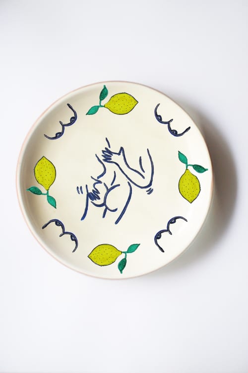 Dans ton jus Plate | Dinnerware by OM Editions. Item made of ceramic