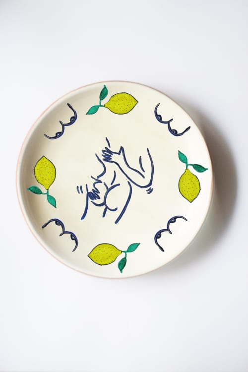 Dans ton jus Plate | Dinnerware by OM Editions: A Limited Edition Furniture Collection. Item made of ceramic