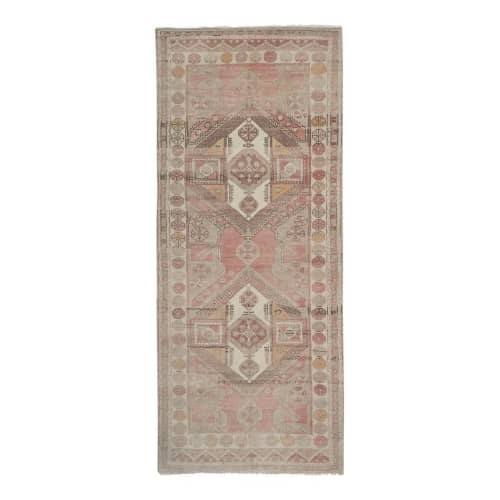 Mid-20th Century Handmade Turkish Anatolian Runner | Runner Rug in Rugs by Vintage Pillows Store. Item composed of cotton and fiber