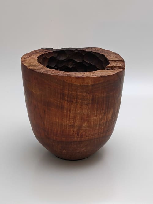 Rough Pepperwood Vessel | Ornament in Decorative Objects by Wood Alchemist Studio. Item made of wood