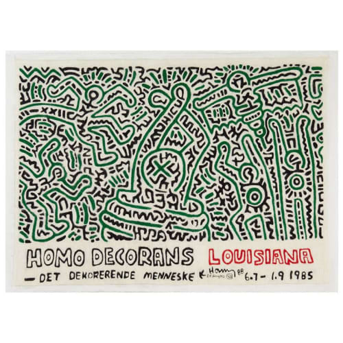 Haring @ Louisiana | Embroidery in Wall Hangings by Stevie Howell