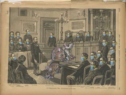 Courtroom Drama | Watercolor Painting in Paintings by Eric Farache Artist