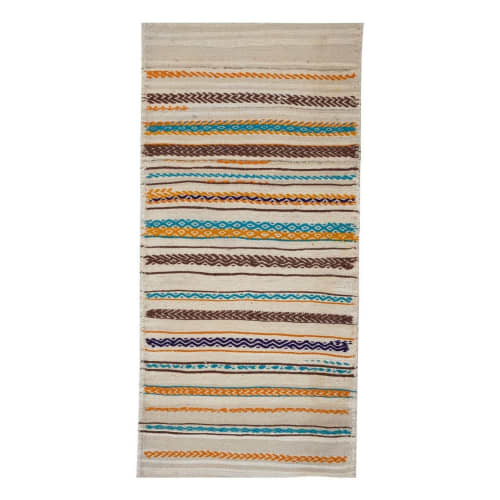 Turkish Kilim Saddlebag - Vintage Unusual Home Decor | Small Rug in Rugs by Vintage Pillows Store. Item composed of cotton and fiber