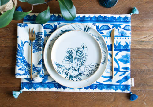 Capri Placemats | Tableware by OSLÉ HOME DECOR. Item composed of fabric
