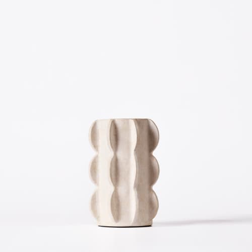Arcissimo Vase White Medium | Work by District Loom