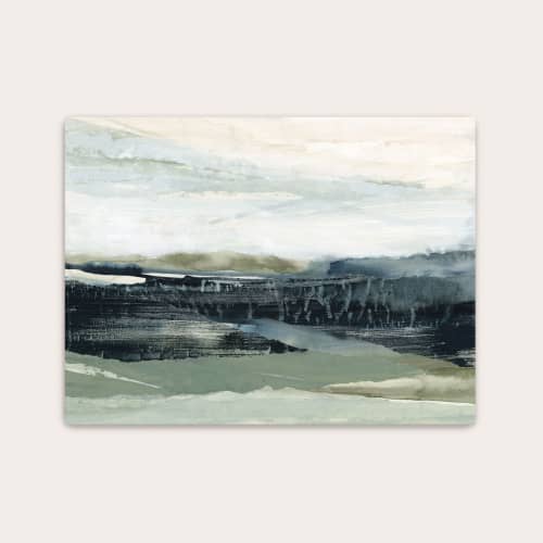 Dark Forest I Art Print - Moody Forest Landscape | Prints in Paintings by Lara Eckerman Art
