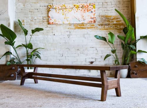 The Continental | Bench in Benches & Ottomans by MODERNCRE8VE. Item composed of walnut