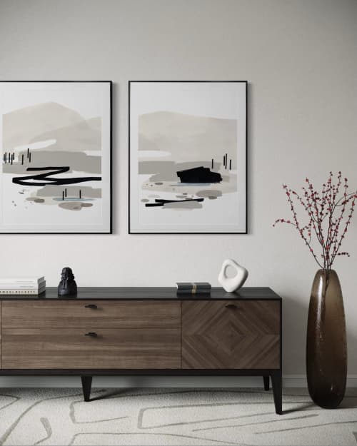 "Coastal Waters I & II" Print Set | Prints in Paintings by Kim Knoll Art