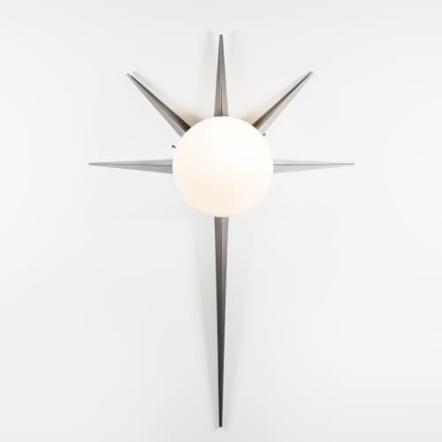 Solare Palm | Sconces by DESIGN FOR MACHA. Item made of metal & glass
