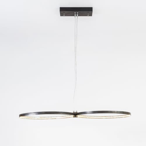 Portal 2.0 | Chandeliers by Next Level Lighting. Item composed of oak wood & metal