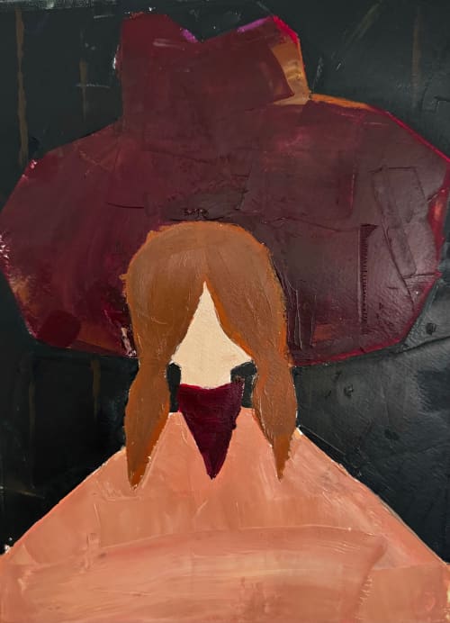 Midnight Cowgirl | Prints in Paintings by carrie song