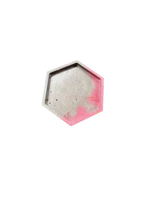 Volcanic Hex Tray | Decorative Tray in Decorative Objects by RAW & UNIQ