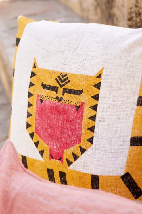 Tiger Sham | Linens & Bedding by CQC LA. Item made of cotton