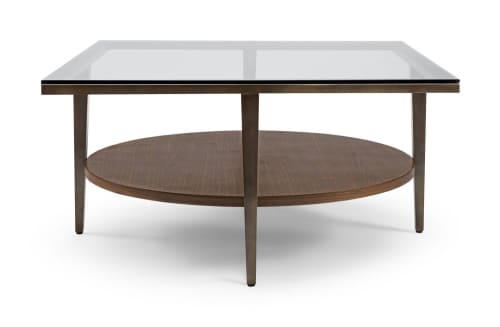 Manhattan Cocktail Table | Tables by Greg Sheres. Item made of walnut with steel
