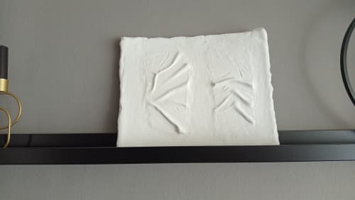 Comfort Zone #01 — Strukturbild Weiß | Wall Sculpture in Wall Hangings by Reyku