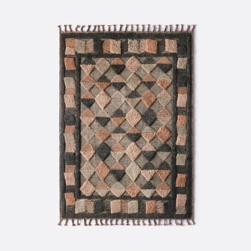 Lisboa Rug Multi Grey | Work by District Loom