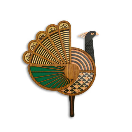The Peacock #3 | Wall Sculpture in Wall Hangings by Umasqu