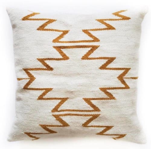 Agma Handwoven Wool Decorative Throw Pillow Cover | Cushion in Pillows by Mumo Toronto. Item composed of fabric