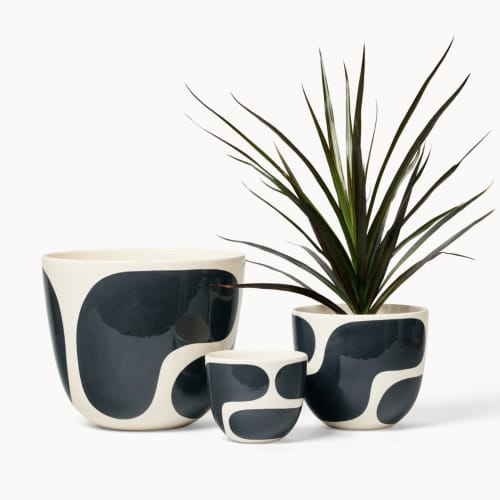 Color Block Planters | Vases & Vessels by Franca NYC. Item made of ceramic works with boho & minimalism style