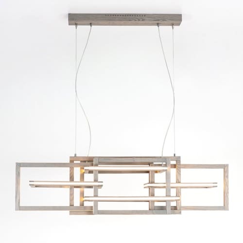 Interlacement H | Chandeliers by Next Level Lighting. Item composed of wood