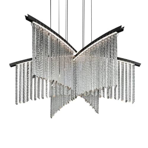 Alan Mizrahi QZ0318 Palmyra 3-Arms | Chandeliers by Alan Mizrahi Lighting Design